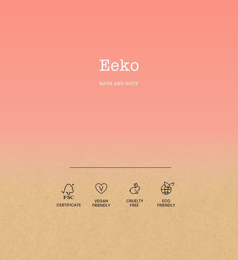 Eeko Bath and Body Packaging Design