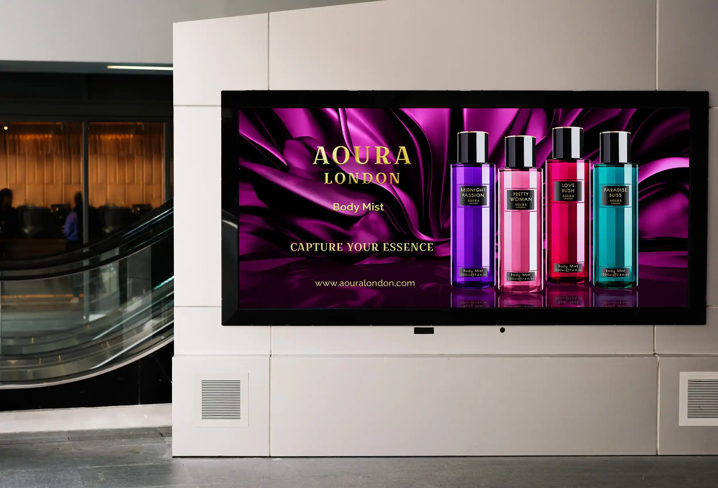 Cosmetic Advertising Design | Beauty Brand Airport Campaigns