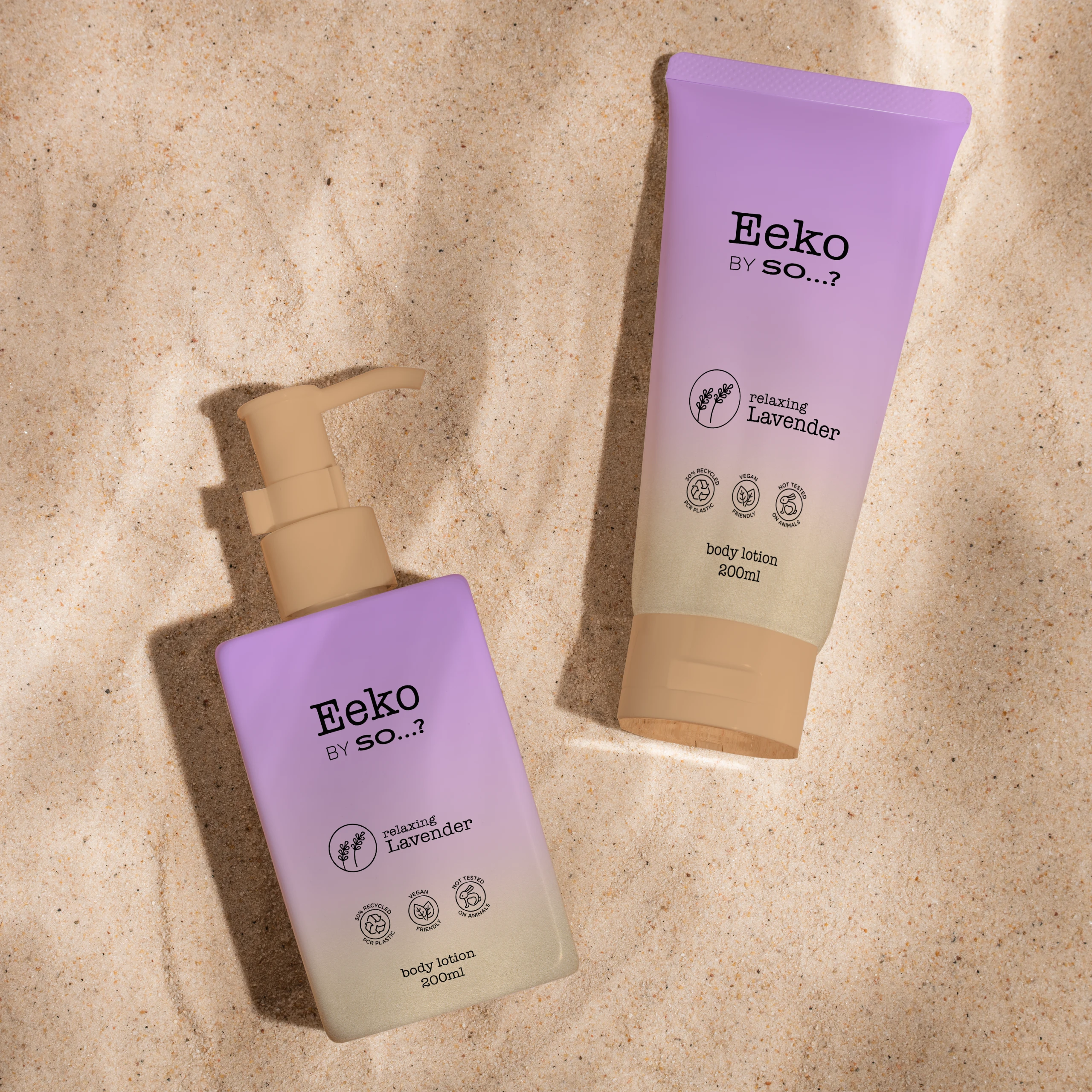 View lotion packaging design for Eeko, showcasing skincare branding, packaging, and visual identity work.