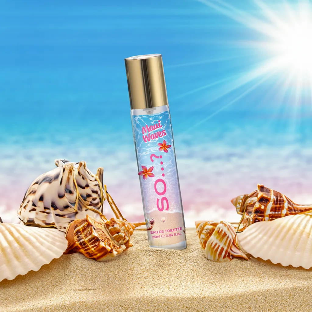 miniature fragrance bottle graphics beauty brand