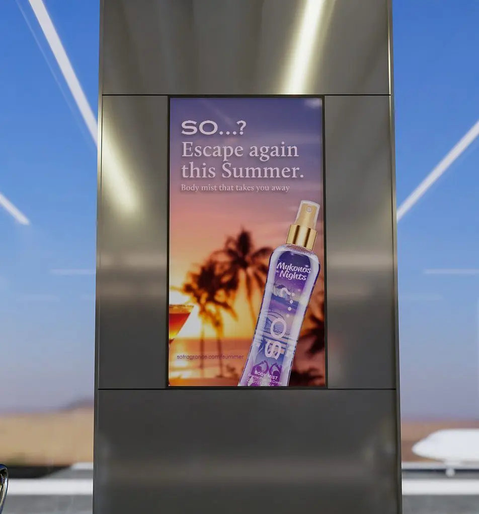Cosmetic Advertising Design | Beauty Brand Airport Campaigns