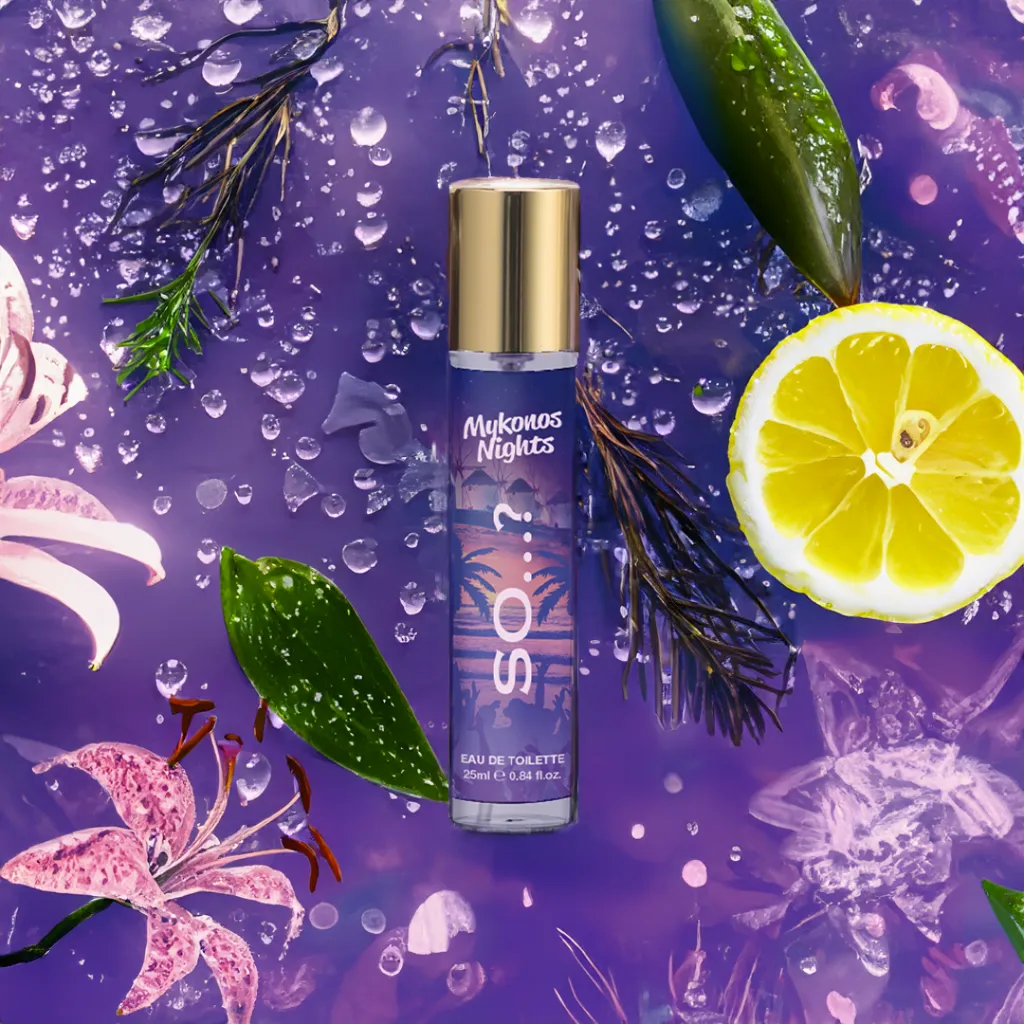 portable perfume branding and label design